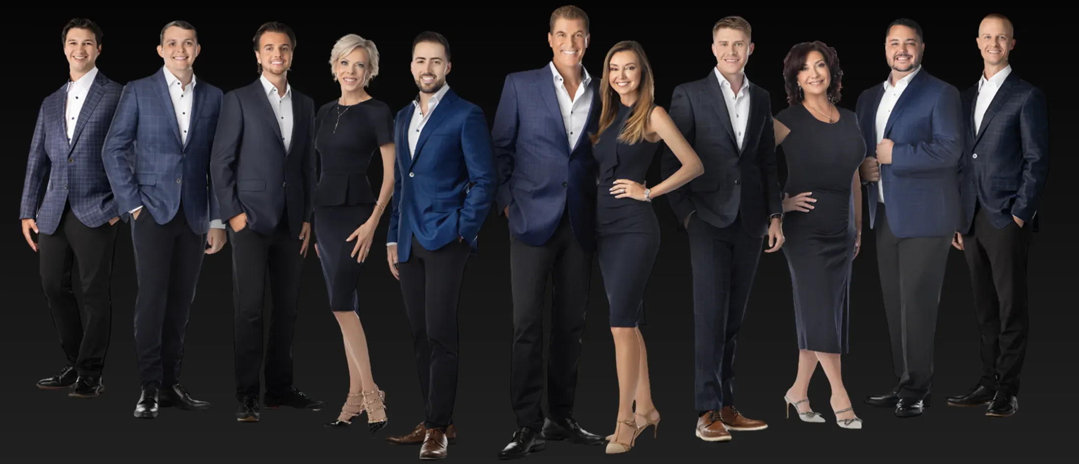 The eleven members of the Advantage Wealth Partners team
